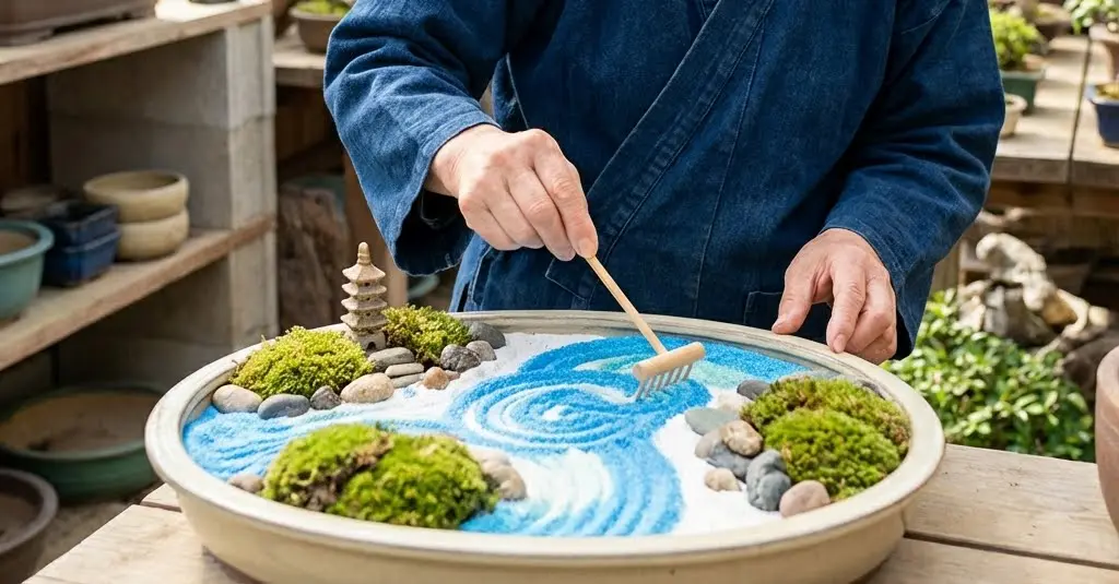 カラーサンドを使ったミニチュアDIY作品